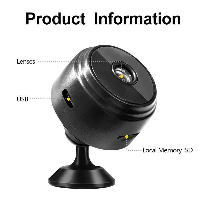 A9 HD Wifi Smart Monitor Surveillance Cameras Sensor Camcorder Web Video Home Safety Wireless Security - Image 9